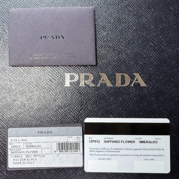 New Prada Flower Smeraldo Saffiano leather iPad Case - Picture 4 of 4